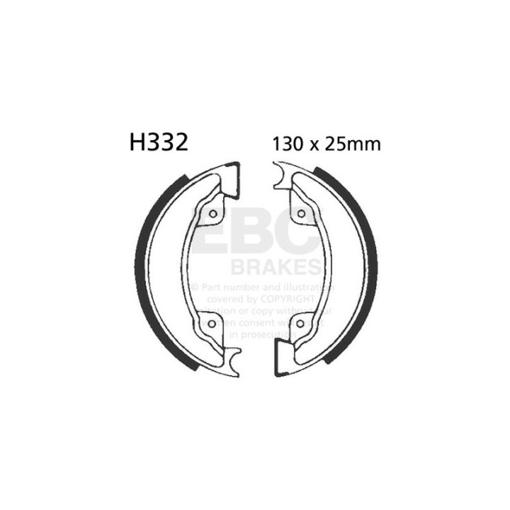 Zapatas de freno moto EBC H332