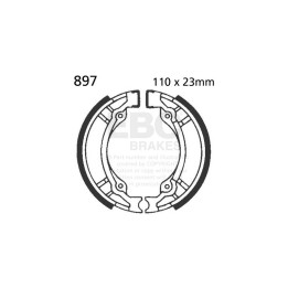 Zapatas de freno moto EBC 897 | Recambio freno de tambor