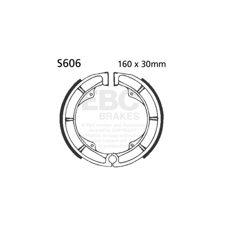 Zapatas de freno moto EBC S606