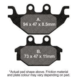 Pastillas moto EBC Orgánicas FA377 | Homologadas ECE R90