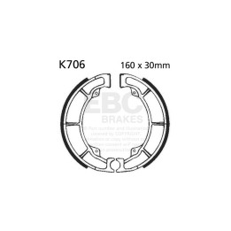 Zapatas de freno moto EBC K706 | Recambio freno de tambor