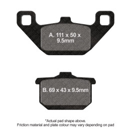 Pastillas moto EBC Orgánicas FA85 | Homologadas ECE R90