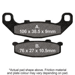 Pastillas moto EBC Orgánicas FA141 | Homologadas ECE R90