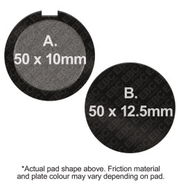 Pastillas moto EBC Orgánicas FA055 | Homologadas ECE R90