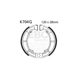 Zapatas moto EBC ranuradas K704G | Para off-road, quad y UTV