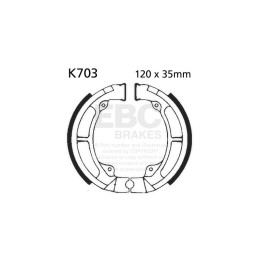 Zapatas de freno moto EBC K703 | Recambio freno de tambor