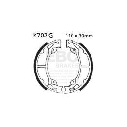 Zapatas moto EBC ranuradas K702G | Para off-road, quad y UTV