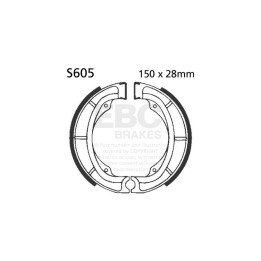 Zapatas de freno moto EBC S605 | Recambio freno de tambor
