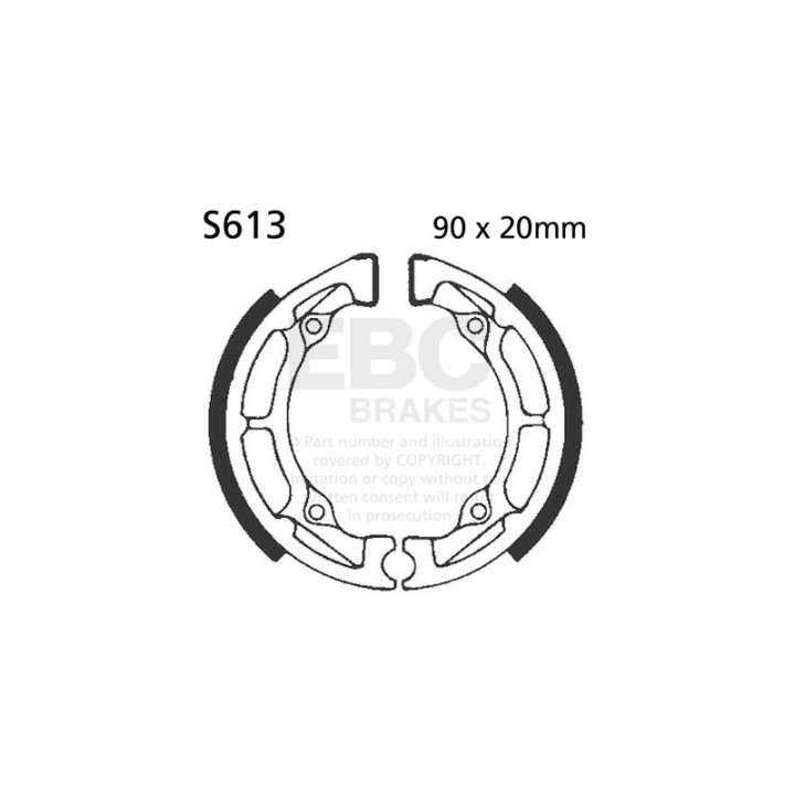 Zapatas de freno moto EBC S613