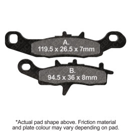 Pastillas moto EBC Sinterizadas R FA258R | ATV, quad y campo