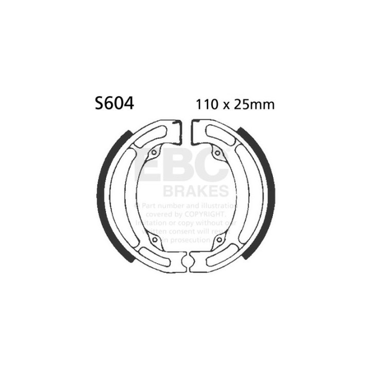 Zapatas de freno moto EBC S604
