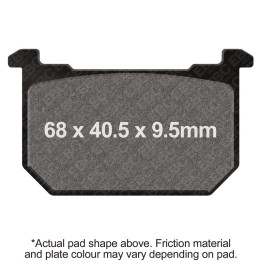 Pastillas moto EBC Orgánicas FA068 | Homologadas ECE R90