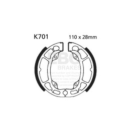 Zapatas de freno moto EBC K701 | Recambio freno de tambor
