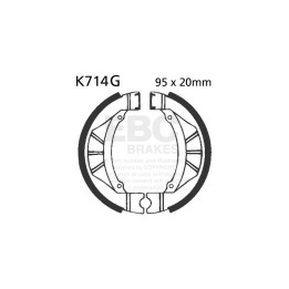 Zapatas moto EBC ranuradas K714G | Para off-road, quad y UTV