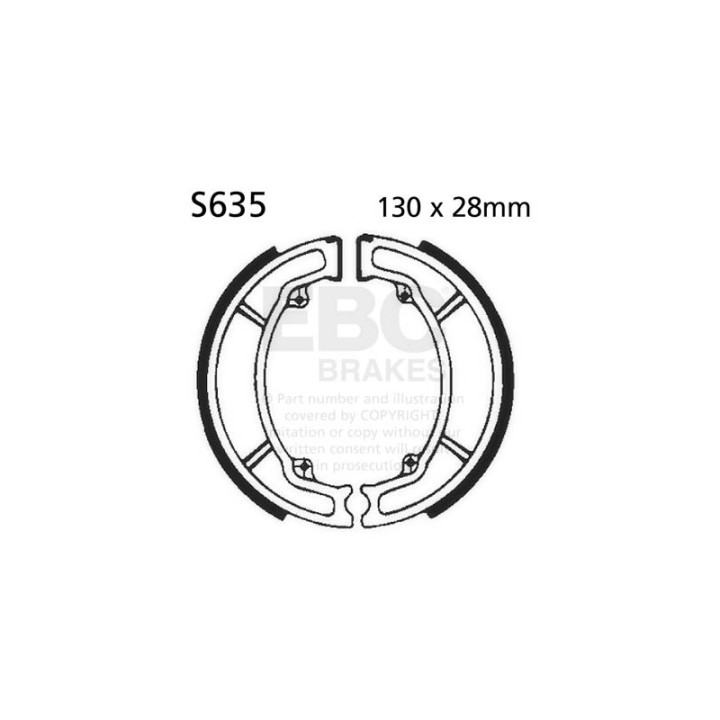Zapatas de freno moto EBC S635