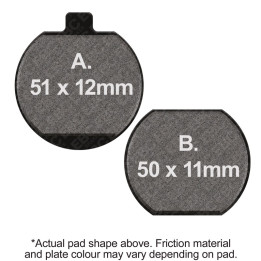 Pastillas moto EBC Orgánicas FA073 | Homologadas ECE R90
