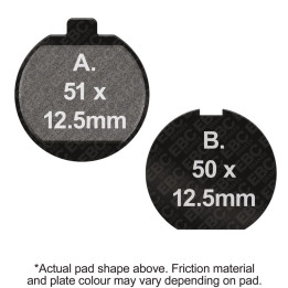 Pastillas moto EBC Orgánicas FA037 | Homologadas ECE R90