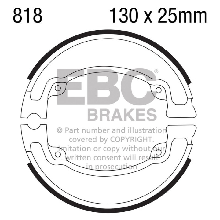 Zapatas de freno moto EBC 818