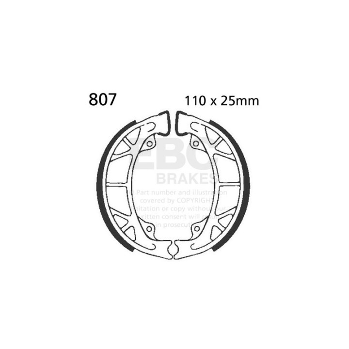 Zapatas de freno moto EBC 807