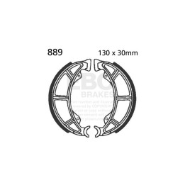 Zapatas de freno moto EBC 889 | Recambio freno de tambor