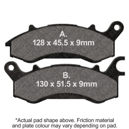 Pastillas moto EBC Orgánicas FA761 | Homologadas ECE R90