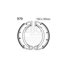 Zapatas de freno moto EBC 979 | Recambio freno de tambor