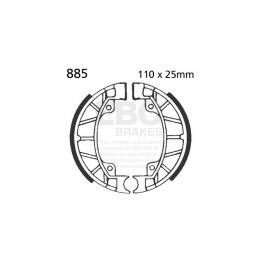 Zapatas de freno moto EBC 885 | Recambio freno de tambor