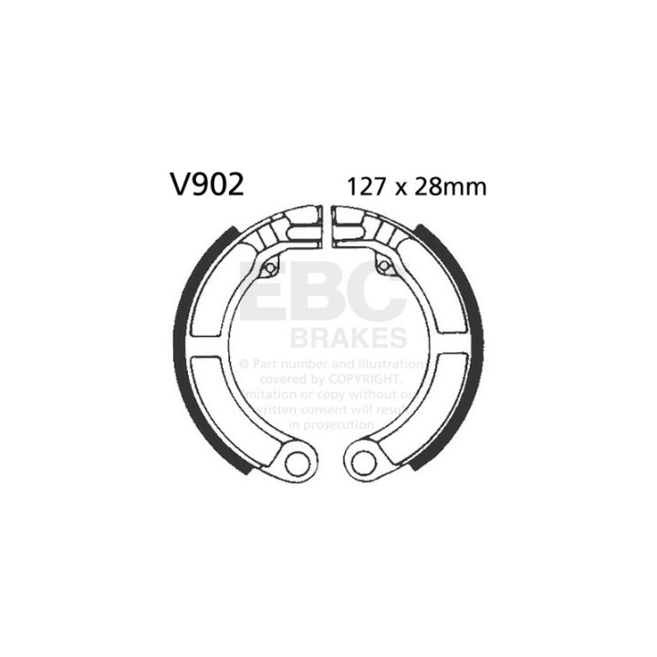Zapatas de freno moto EBC V902