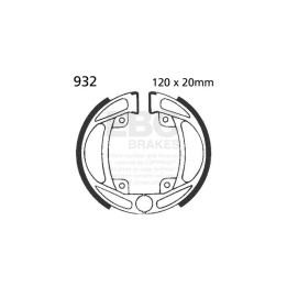 Zapatas de freno moto EBC 932 | Recambio freno de tambor