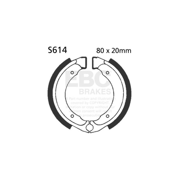 Zapatas de freno moto EBC S614