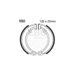Zapatas de freno moto EBC 980 | Recambio freno de tambor