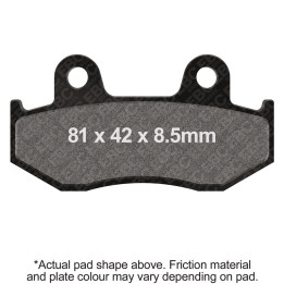 Pastillas scooter EBC Carbono SFAC411 | Alta duración urbana