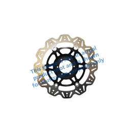 Disco moto EBC Vee-Rotor VR3006BLK | Perfil V y buje de color