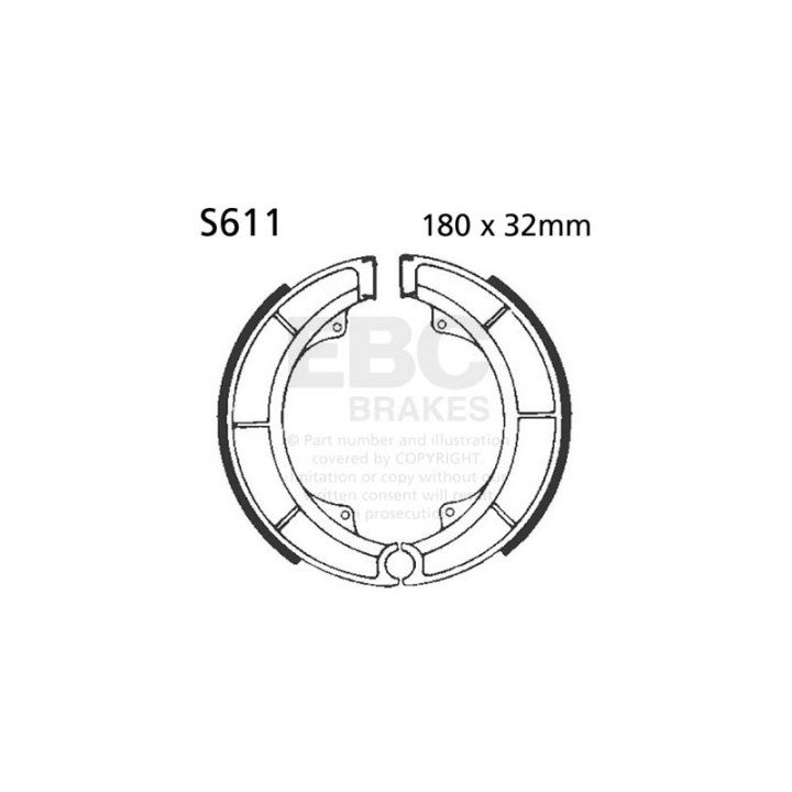 Zapatas de freno moto EBC S611