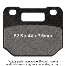 Pastillas moto EBC Orgánicas FA110 | Homologadas ECE R90