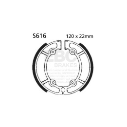 Zapatas de freno moto EBC S616 | Recambio freno de tambor