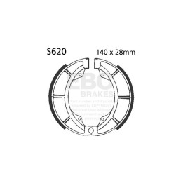 Zapatas de freno moto EBC S620 | Recambio freno de tambor