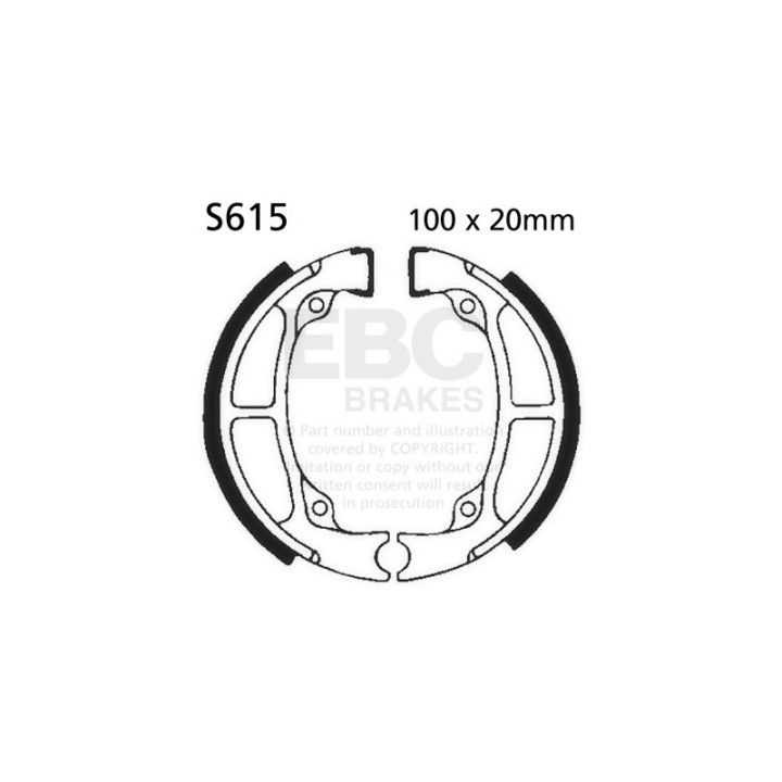 Zapatas de freno moto EBC S615