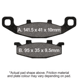 Pastillas moto EBC V-Pads FA129V | Turismo y custom pesadas