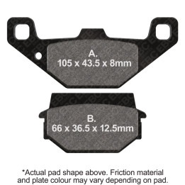 Pastillas moto EBC Orgánicas FA297 | Homologadas ECE R90