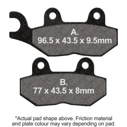 Pastillas moto EBC V-Pads FA214/2V | Turismo y custom pesadas