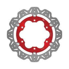 Disco moto EBC Vee-Rotor VR629RED | Perfil V y buje de color