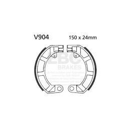 Zapatas de freno moto EBC V904 | Recambio freno de tambor