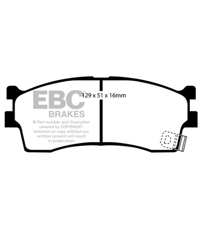 EBC CFA309R, Pastiglie Freni Unisex-Adulto, Rosso