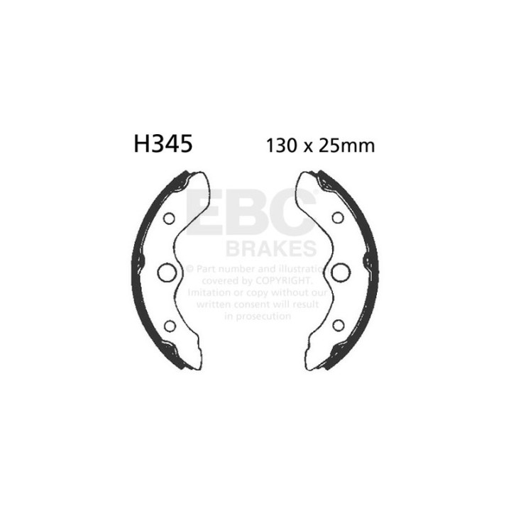 Zapatas de freno moto EBC H345
