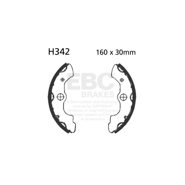 Zapatas de freno moto EBC H342