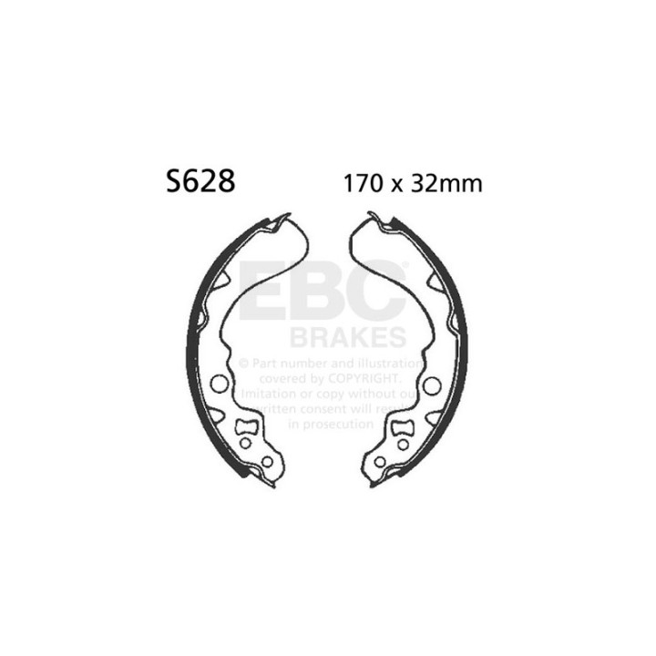 Zapatas de freno moto EBC S628