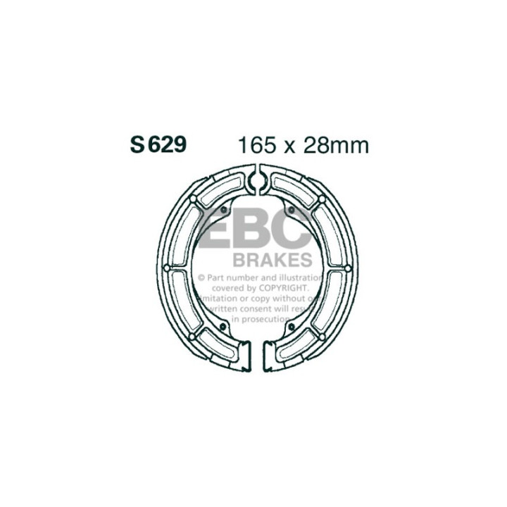 Zapatas de freno moto EBC S629