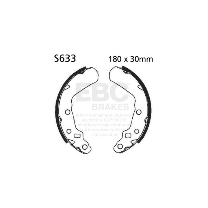 Zapatas de freno moto EBC S633