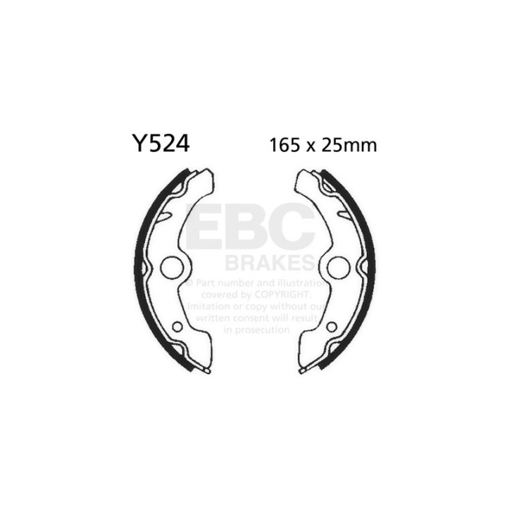 Zapatas de freno moto EBC Y524